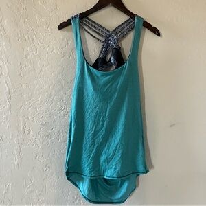 Lululemon Teal Strappy Back Women's Top Size 10